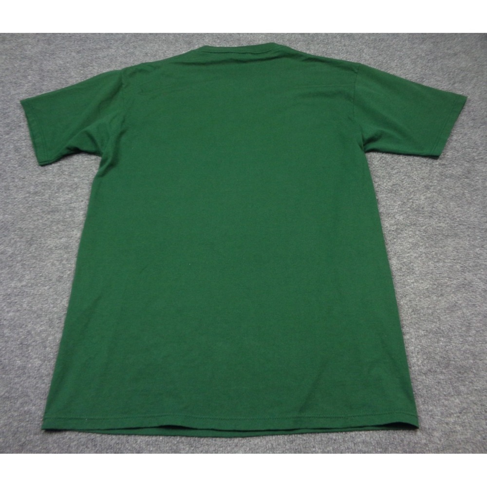 Vintage Jerzees Graphic Shirt L Green Equestrian Horse Riding Jockey Art Pocket - Picture 7 of 12